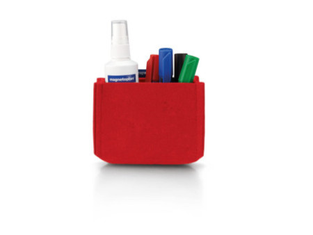 magnetoplan Pot à crayons magnetoTray, moyen, rouge