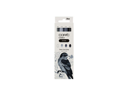COPIC Marqueur ciao, kit 3+1 SHADE 'Dark Cool Gray'