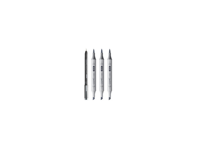 COPIC Marqueur ciao, kit 3+1 SHADE 'Light Cool Gray'