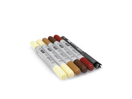 COPIC Marqueur ciao, kit de 5+1 'Hair Tones 1'