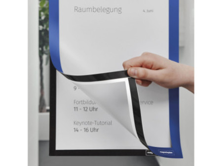 magnetoplan Cadre d'affichage magnetofix, A4, bleu