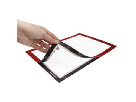 magnetoplan Cadre d'affichage magnetofix, A4, rouge