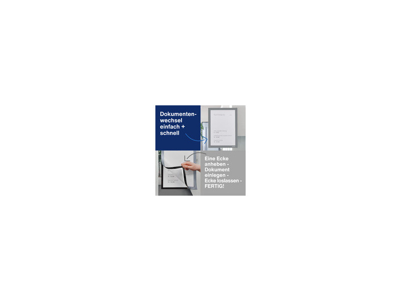 magnetoplan Cadre d'affichage magnetofix, A4, assorti