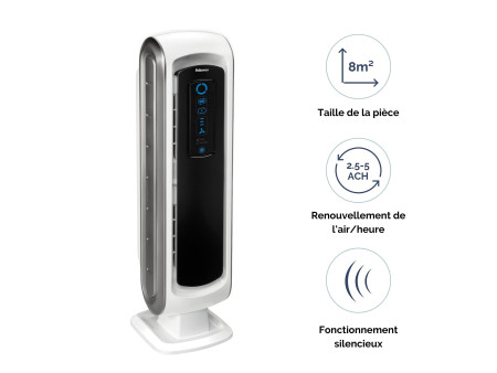 Fellowes Purificateur d'air AeraMax DX5, petit, blanc/noir