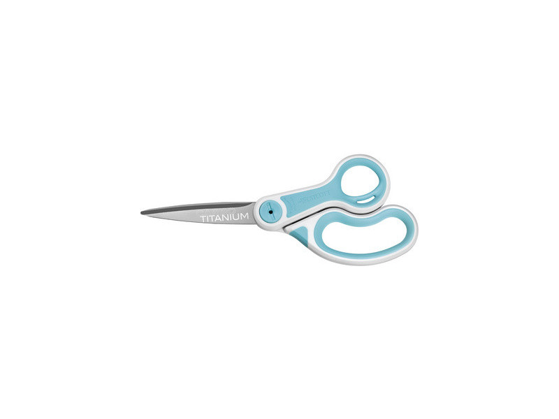 WESTCOTT Ciseaux Carbo Titanium, longueur: 204mm, bleu/blanc