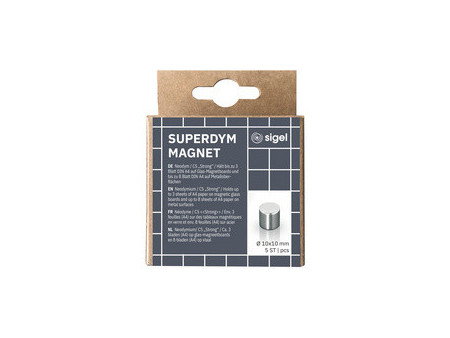 sigel Aimant néodyme cylindrique 'Strong' C5, set de 50
