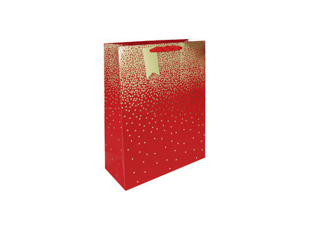 Clairefontaine Sac cadeau de Noël 'Pluie d'étoiles rouge'