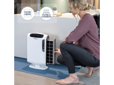 Fellowes Purificateur d'air AeraMax DX55, moyen, blanc/noir
