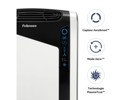 Fellowes Purificateur d'air AeraMax DX95, grand, blanc/noir