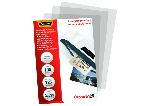 Fellowes Pochette de plastification, 60 x 90 mm, 250 microns