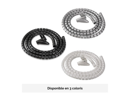 Fellowes Gaine de câbles Câble Zip, longueur: 2,0 m, argent