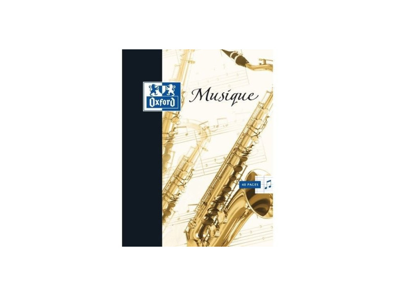 Oxford Cahier de musique et chant, A4, seyès, 24 + 24 pages