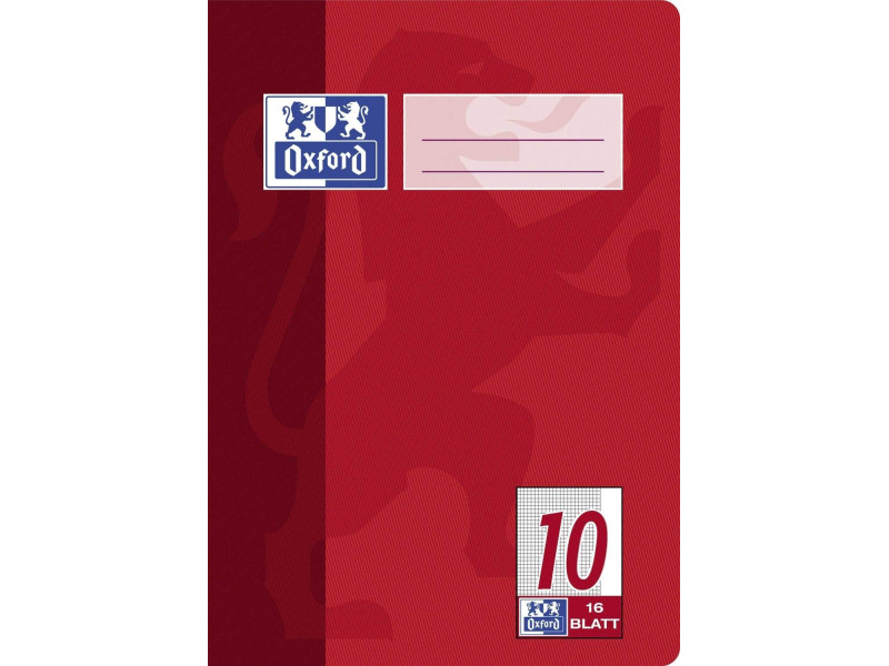 Oxford cahier, format A5, linéature 10 / quadrillé,