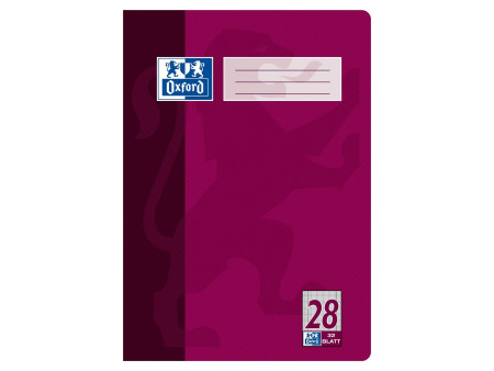 Oxford cahier scolaire, format A4, linéature 28 / quadrillé,