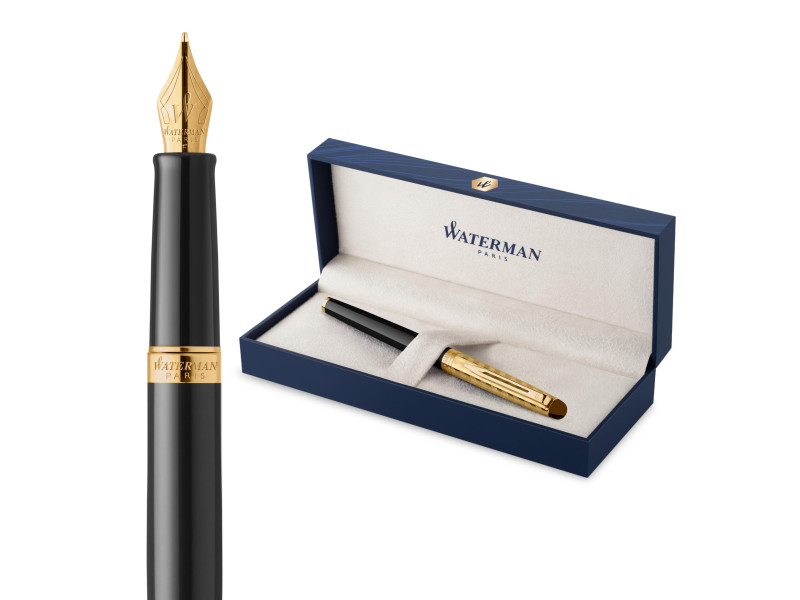 WATERMAN Stylo à plume Hémisphère Opera, Noir G.T.