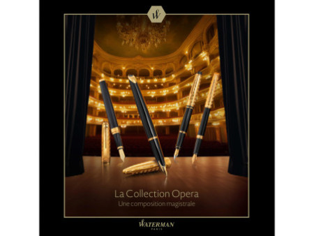 WATERMAN Stylo roller Hémisphère Opera, Noir G.T.