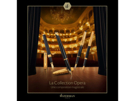 WATERMAN Stylo à bille Hémisphère Opera, Noir G.T.