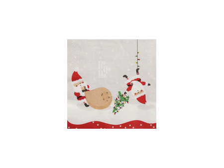 PAPSTAR Serviette à motif de Noël 'Lovely Santa'