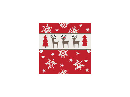 PAPSTAR Serviette à motif de Noël 'Snowflakes'