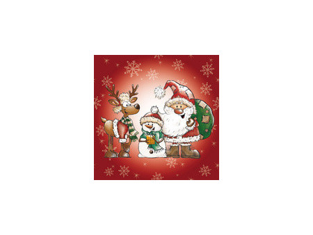 PAPSTAR Serviette à motif de Noël 'Christmas Party'