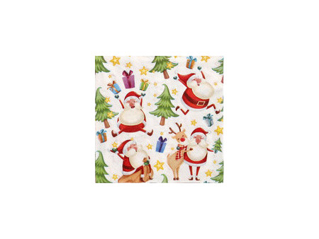 PAPSTAR Serviette à motif de Noël 'Christmas Party'