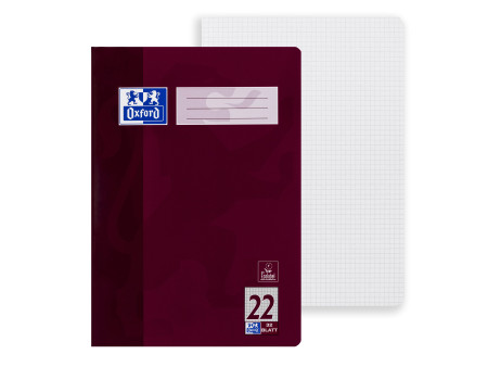Oxford cahier scolaire, format A4, linéature 22 / quadrillé