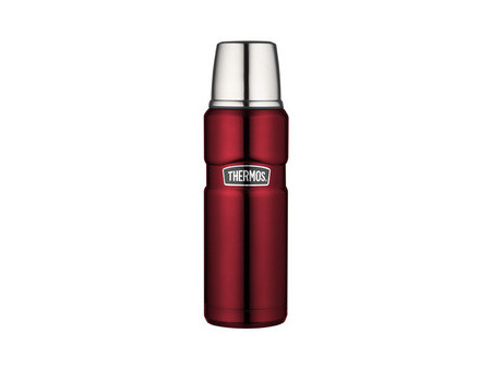THERMOS Bouteille isotherme STAINLESS KING, 0,47 l, noir