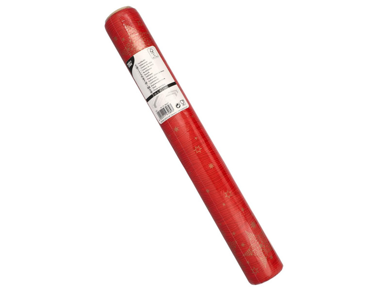 PAPSTAR Chemin de table pour Noël 'Christmas Shine', rouge