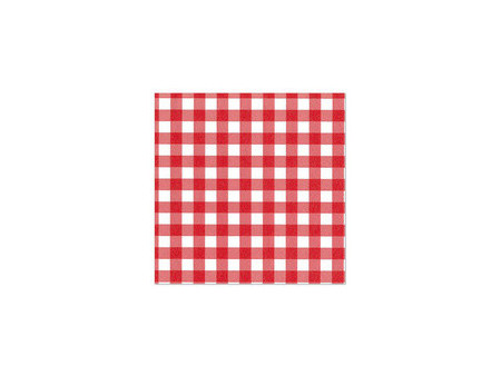 PAPSTAR Serviette à motif 'Vichy Karo', 330 x 330 mm