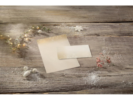 papier Enveloppe à motif de Noël 'Golden Christmas Night'