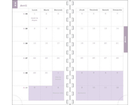 EXACOMPTA Agenda de poche 'Lady 16S', 2026, Ondine assorti