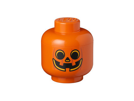 LEGO Boîte en forme de tête STORAGE HEAD HAPPY BOY, L, jaune