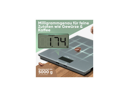 CLATRONIC Balance KW 3820, capacité de charge: 5 kg, gris