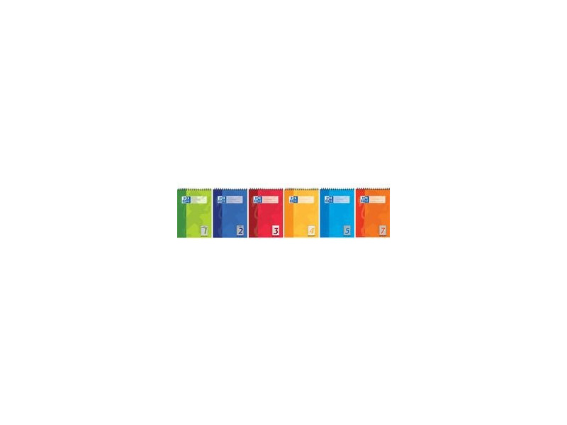 Oxford Bloc scolaire A5 avec en-tête en spirale, linéatur 2