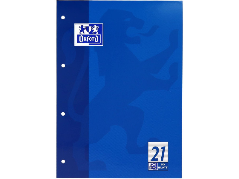 Oxford Cahier scolaire, A4, 100 pages, encollé en tête,