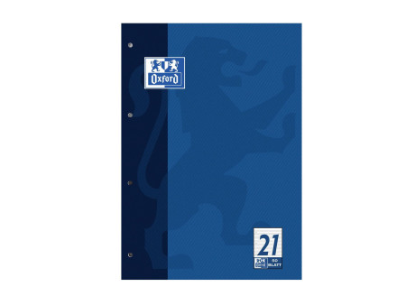 Oxford Cahier scolaire, A4, 100 pages, encollé en tête,