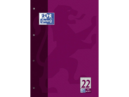 Oxford Cahier scolaire, A4, 100 pages, encollé en tête,