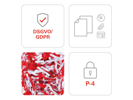HSM Destructeur de documents shedstar X15, coupe particules: