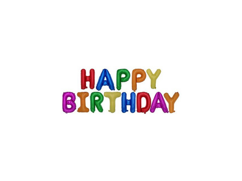 PAPSTAR Set de ballons en film 'Happy Birthday'
