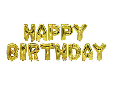 PAPSTAR Set de ballons en film 'Happy Birthday'