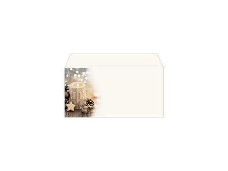 sigel Enveloppe à motif de Noël 'Golden Greens', DL