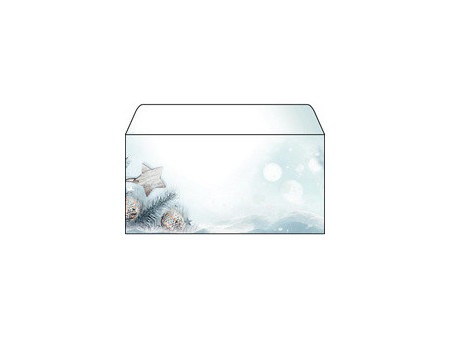 sigel Enveloppe à motif de Noël 'Rustic White', DL