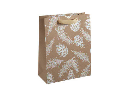 sigel Sac cadeau pour bouteille Pine cones and pine branches