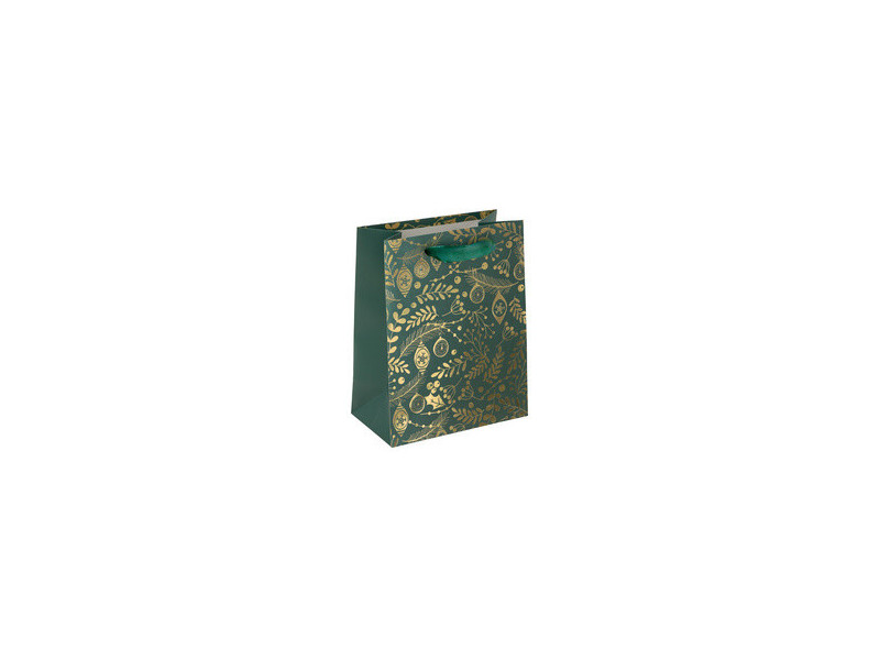 sigel Sac cadeau de Noël pour bouteille Golden Ornaments