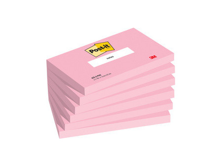 Post-it Bloc-note adhésif Notes, 76 x 76 mm, rose flamant