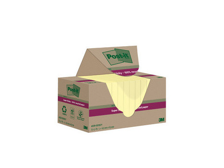 Post-it Bloc-notes super sticky Recycling Notes, jaune