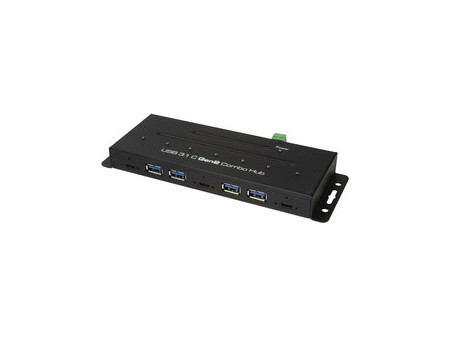 LogiLink Hub combo industriel USB 3.2 (Gen2), 7 ports, noir
