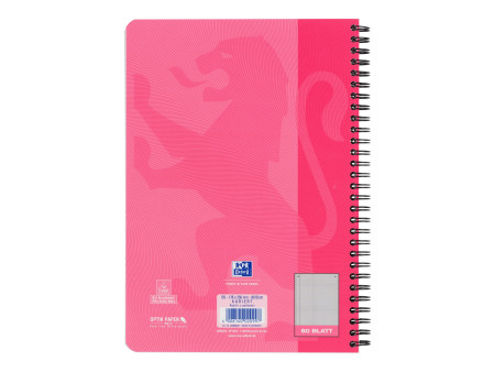Oxford Cahier Touch, B5, quadrillé, 160 pages, rose