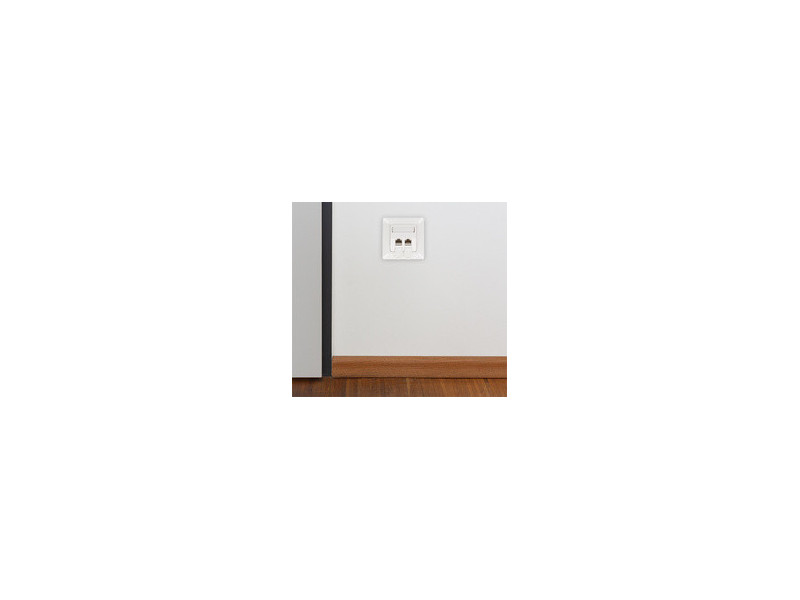 LogiLink Prise pour modules Keystone, 2 ports, blanc pur