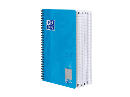 Oxford Cahier Touch, B5, quadrillé, 160 pages, bleu mer